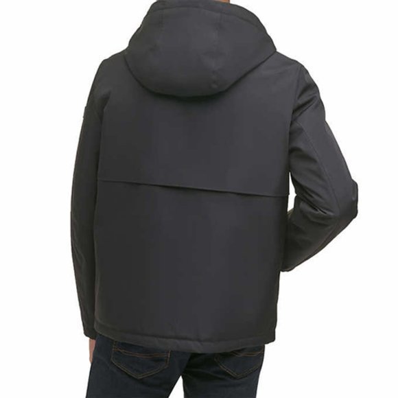 Men's Performance Hooded BLACK Jacket Tommy Hilfiger - Picture 6 of 7
